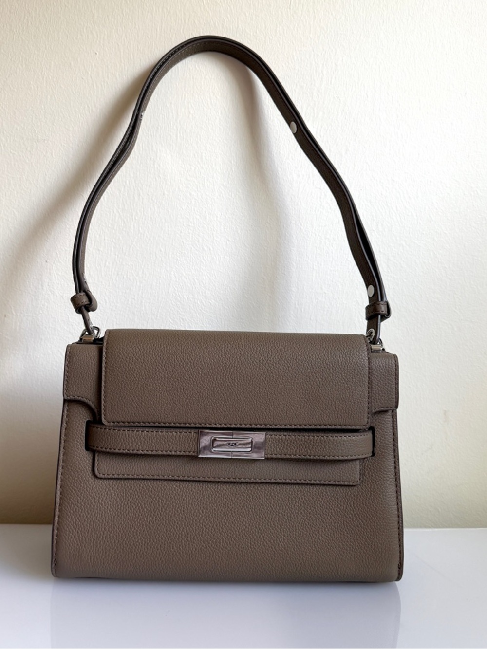 Tory Burch Lee Radziwill Shoulder Bag Wild Mushroom - Picture 2 of 16